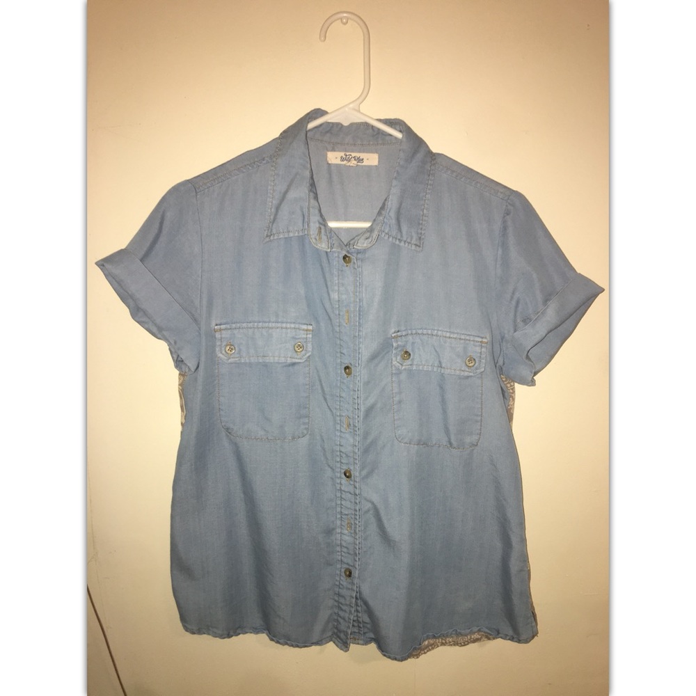 Cute blue button up shirt